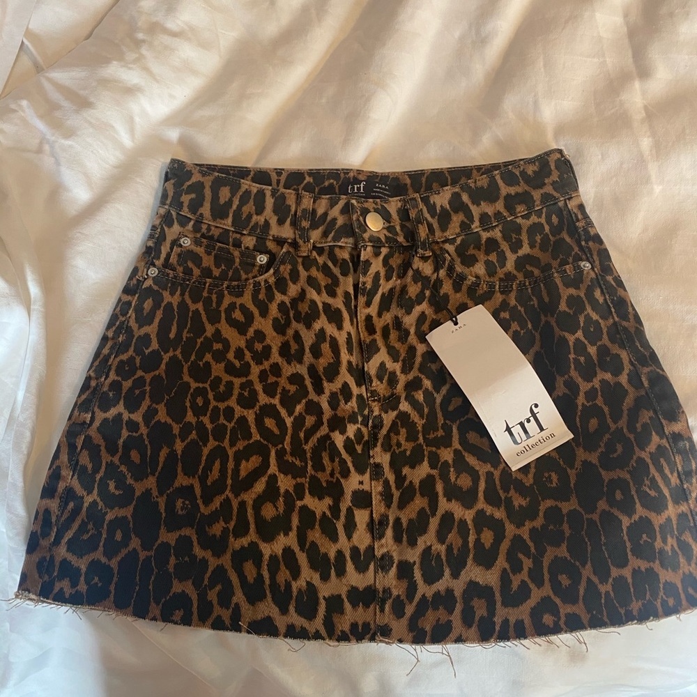 Zara cheetah mini skirt
